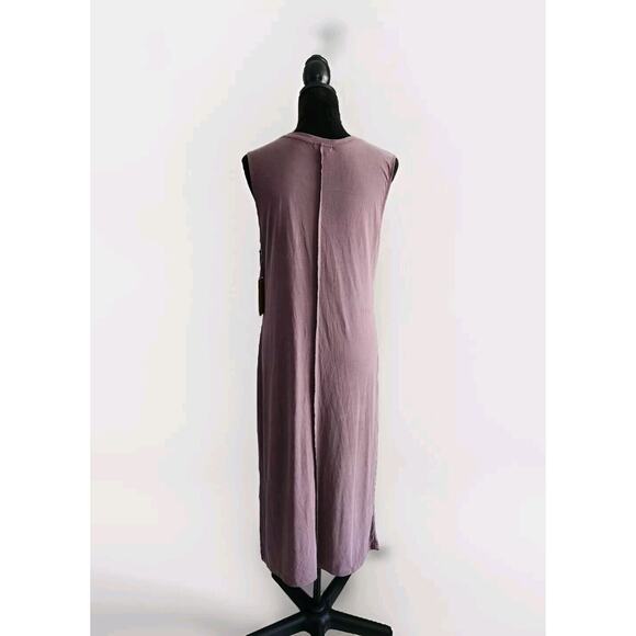 Halogen Exposed Seams Sleeveless Knit Dress Burgundy Fudge Medium NWT - Picture 3 of 10